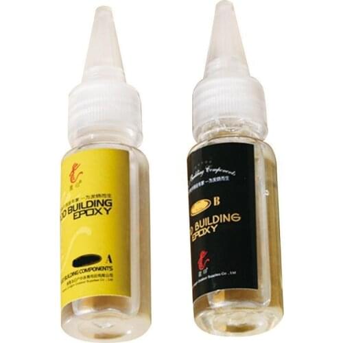 1 Set Resin Glue Fishing Guide Transparent DIY Fishing Rod Epoxy Resin Construction Component Repair Kit