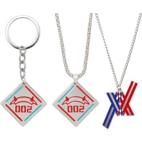 DARLING in the FRANXX Necklace Zero Two Cosplay Prop Jewelry Accessories Keychain