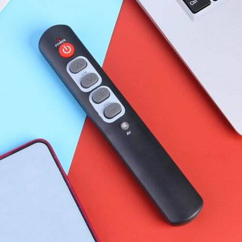 Universal IR Remote Controller for Smart TV Box STB DVD DVB VCR HIFI Amplifier 6 Key Learning Remote Control Big Button Copy