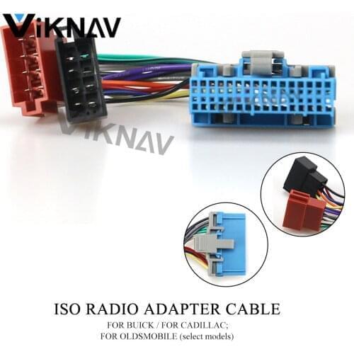 Wiring Harness Connector ISO Radio Adapter for-BUICK for-CADILLAC for-OLDSMOBILE (select models) Lead Loom Cable Plug 12-141