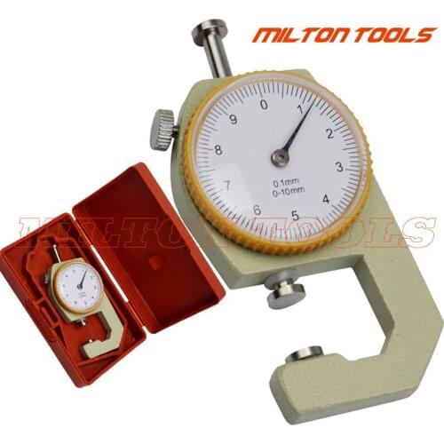 0-10mm dial Thickness Gauge 10mm mini leather paper film thickness tester thickness meter, 10pcs/lot