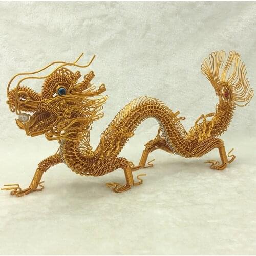 20" Dragon Hand Creative arts and crafts Aluminum wire Dragon model ornaments