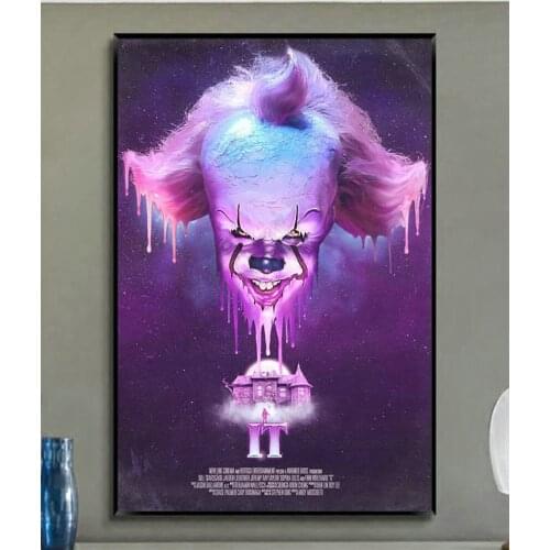 W265 IT Hot Horror Movie Trend Beautiful Fashion Silk Fabric Wall Poster Art Decor Sticker Bright