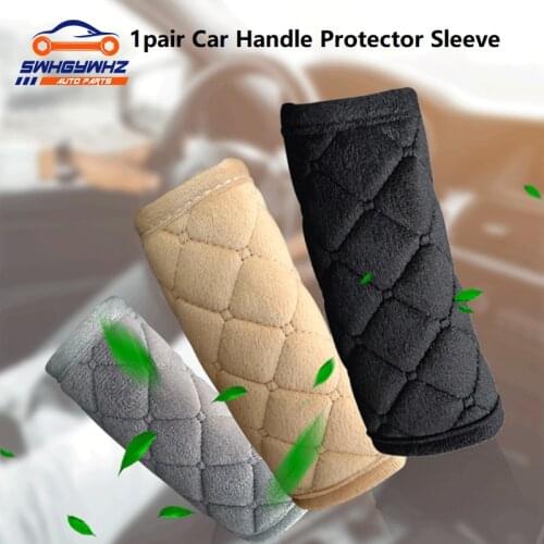 1pair Car Interior Door Handle Cover Armrest Handle Protector Internal Auto Door Handrail Covers Car Roof Holder Protection