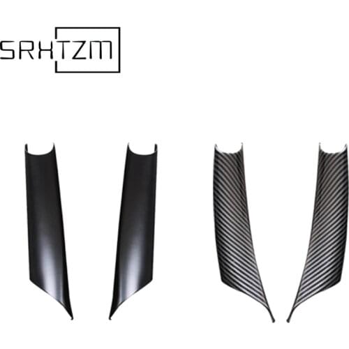 1PCS For BMW X5 X6 E70 E71 F15 F16 Matt Black Carbon Black Brown Inner Door Handle Panel Pull Trim Cover
