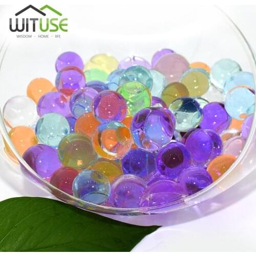 10g Hydrogel Balls Growing Water balls Bead Jelly Beads Grow Water Balls Wedding Home Decor Potted Crystal Soil Jelly Beads