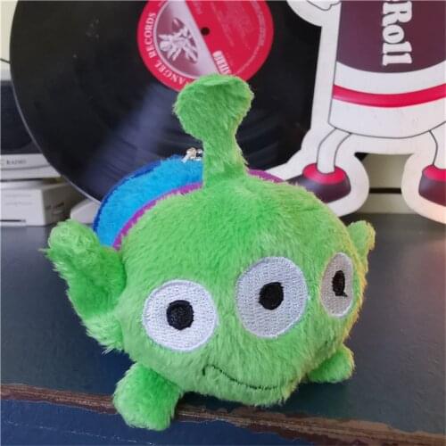 12piece 9cm TSUM TSUM Toy Story Alien Toy Plush Alien Figure Doll, Woody,Buzz Lightyears Friend Alien stuffed pendant dolls