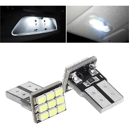 2X T10 194 168 W5W 9 LED SMD 3528 blanc cuneo Clignotants voiture fiala lampe
