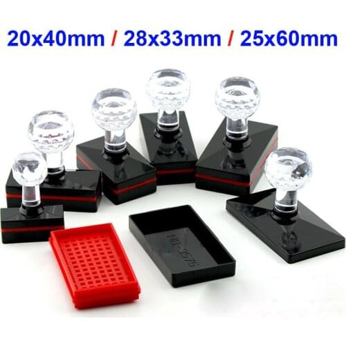 30pcs 20x40mm 25x60mm 28x33mm Photosensitive Seal Square Stamps Scrapbooking Self inking Flash Stamp Rubber Kids toy rectangle