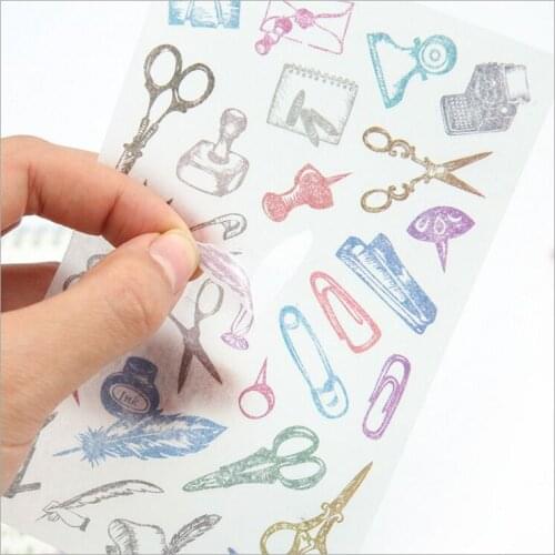 6 Pages/Pack Vintage Angel Learning tool Girl Life accessories Decoration Planner DIY Diary Scrapbook Phone Index Seal Stickers