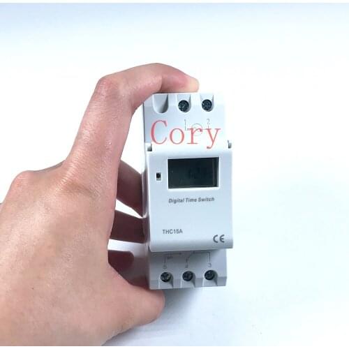 1PCS DIN RAIL DIGITAL PROGRAMMABLE 12v/24v/110V/220V TIMER SWITCH 16A TP8A16