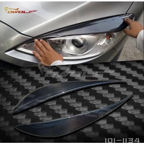 For Mazda 5 2010-17 modified carbon fiber lamp eyebrow headlamp special sticker