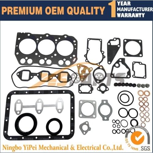 For Yanmar 3TNA72 3TNA72L Diesel Engine Gasket Kit For Kobelco SK15SR Excavator