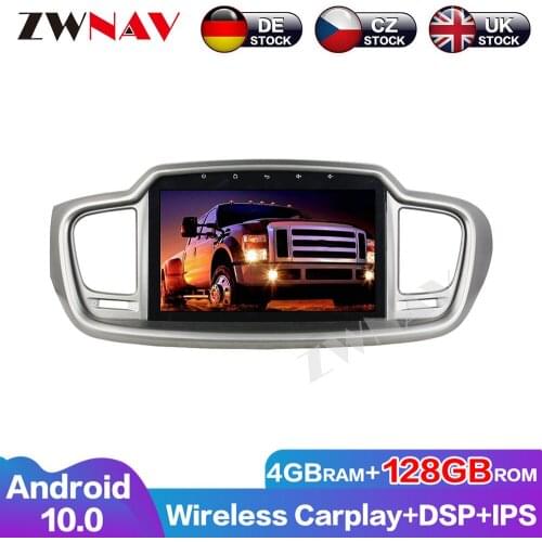 Head unit DVD Player 128G Carplay Android 10.0 Touch Screen Car for Kia Sorento 2015 GPS Auto Radio Audio Stereo Multimedia