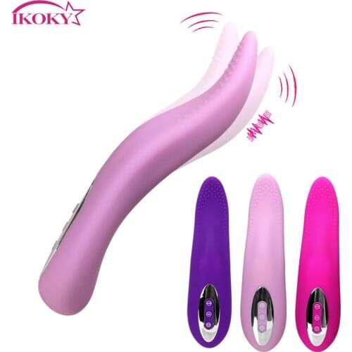 IKOKY 12 Speed Oral Sex Tongue Vagina Licking Female Masturbation Dildo Sex Toys For Woman Vibrator Clitoris Stimulator