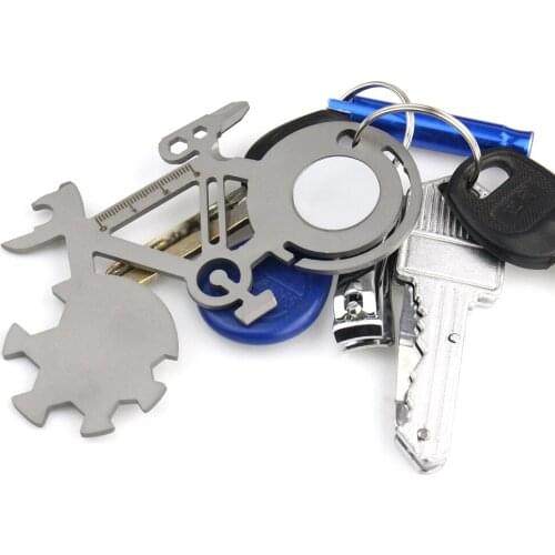 10 in 1 Multi Pocket tool Card Bicycle Shape Multitool card Bicycle Shape Mountain Bike Tool Card Outdoor Knife Survival Card