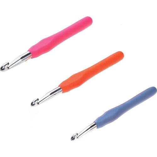 3 Size/set 8/9/10mm Big Size Crochet Hooks Comfortable Grip Handle Crochet Needles Yarn Knitting Hooks Needles For Women Mom