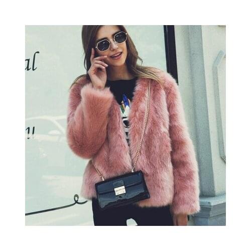 Top brand Faux Fox Fashion Fur Plush Coat MT0787 high quality