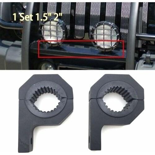 2pcs Mounting Bracket 1.5" 2" Tube Clamp Roof Roll Cage Holder For Work HID LED Light Bar