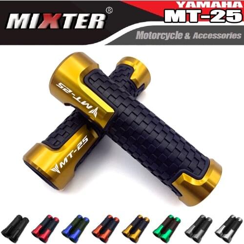 Motorcycle CNC Accessories 22mm Hand Grips Rubber Gel Handle Grip Handlebar Fit For YAMAHA MT25 MT-25 2015-2021 MT 25 2019 2018