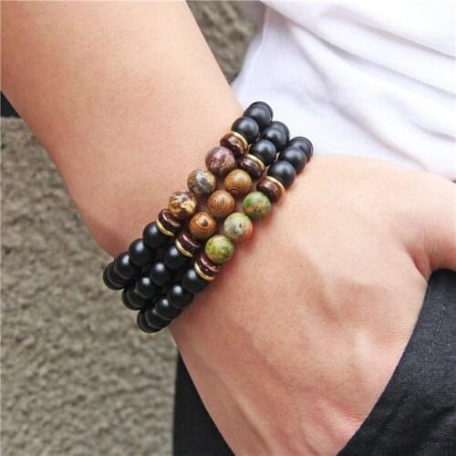 Charm bracelets Men natural 8mm stone beads bracelet women jewelry wholesale male female couples gifts bracelet friendship gifts