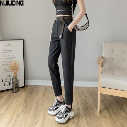 NIJIUDING Women's Cropped Trousers