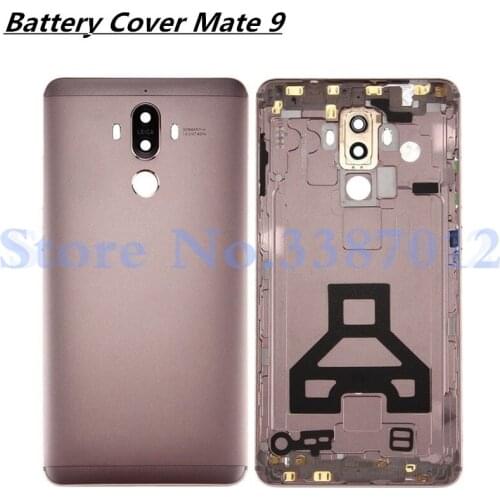 Original Metal Battery Door housing Rear back Cover Case 5.99" For Huawei Mate 9 Mate9 With Camera Lens + Power Volume Buttons