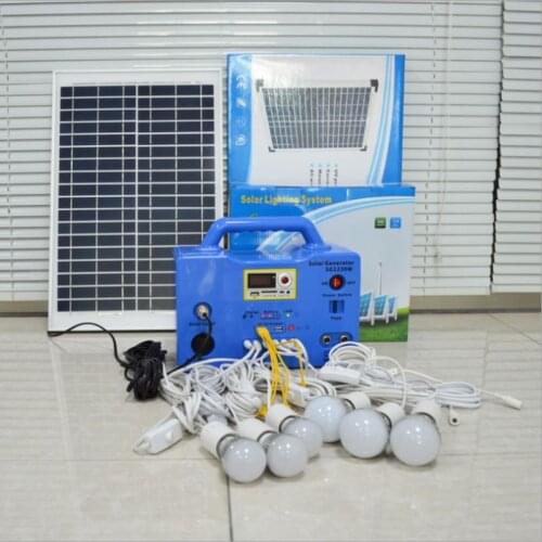 Portable home solar energy system complete package solar power system 30w for home 1kw 10W solar panel kit