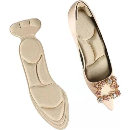 1pair Silicone Sport Pumps Shoes Pad Comfortable Gel Insoles Massage Increase Women Insoles Inserts Shock Absorption Pads 35-39