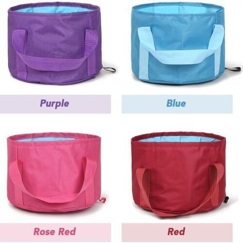 16L Collapsible Camping Bucket Portable Travel Folding Water Container Wash Basin Camping Outdoor Bucket