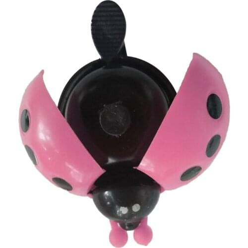 Bicycle Bell Cartoon Ladybug-shaped Childrens Bicycle Bell Hand Press Small Bell Safety Warning Horn Bicycle Accessories