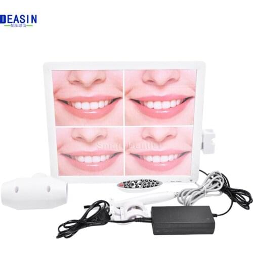 High Quality All in one intra Oral Camera System 500mega pixels 17inch LCD monitor with usb Dental endoscope With LCD holder