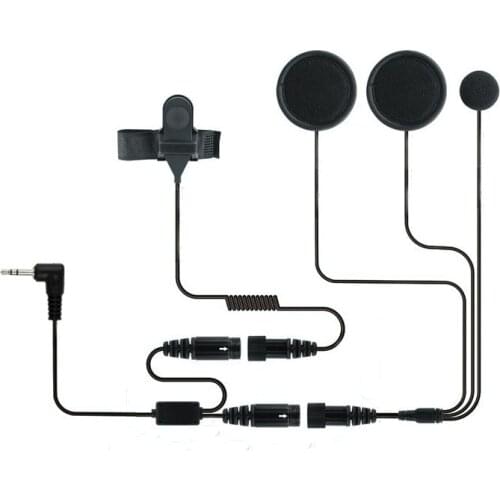 XQF 2.5mm Full face Close Motorcycle Helmet Headset PTT for Motorola Portable Radio Walkie Talkie T5428 TLKR T80 T6 T60 T6500