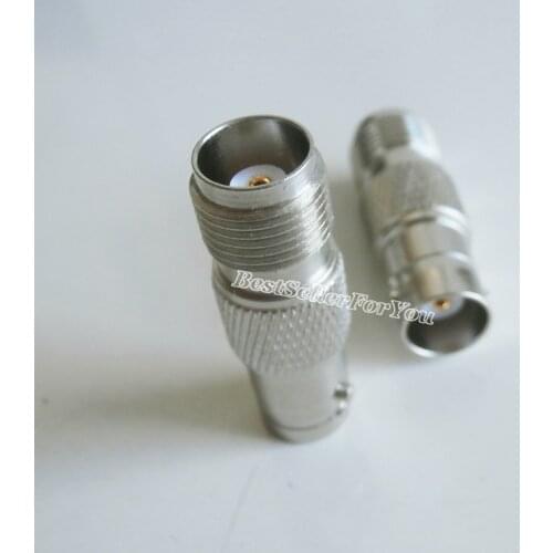 1Pcs BNC Female To Connector TNC Female Jack Straight Nickelplated Adapter New