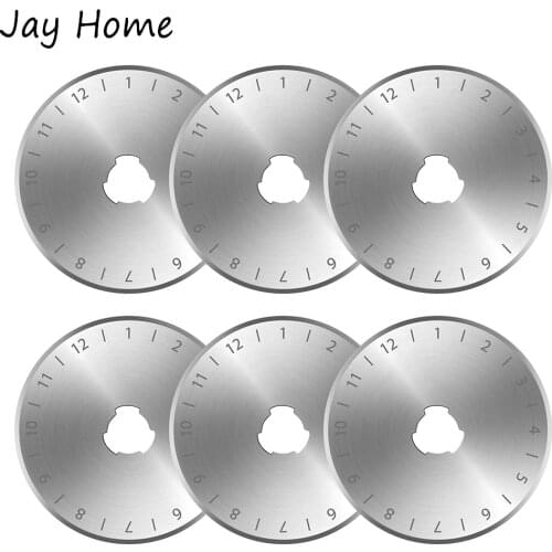 10/5PCS 45mm Rotary Cutter Blades Sharp and Durable Fabric Rotary Cutter Replacement Blades with box for Sewing Arts Crafts