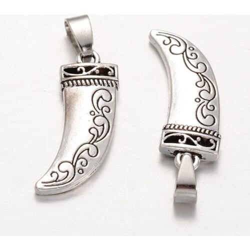 10pcs/lot Tibetan Style Knife Pendants 28x10x4x7mm For DIY Jewelry Finding Making Necklaces Handicrafts Supplies