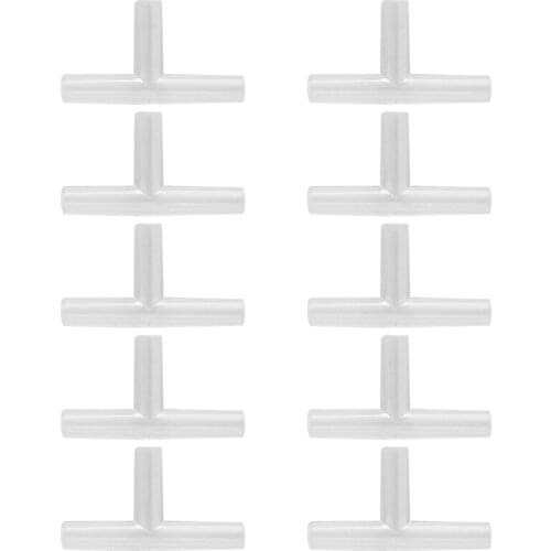 10Pcs Aquarium 3 Way T Connector Tubing Air Valves for Fish Tank Oxygen Pump-M15