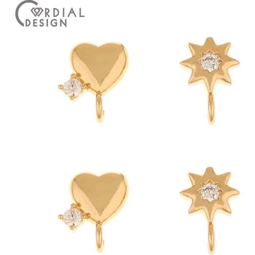 Cordial Design 100Pcs Jewelry Findings & Components/CZ Pendant For Earrings/Hand Made/DIY Making/Charms/Jewelry Accessories