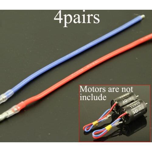 4Pairs RC Model Motor Power Wire Super Soft 16AWG Silicone Line Silicone Wire Cable Length 15cm for 540 550 560 Carbon Motors