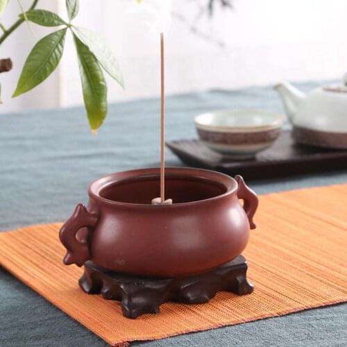 Ears censer Variable glaze restoring ancient ways Chicken blood red aroma stove Xiang xiang put incense incense splints supplies