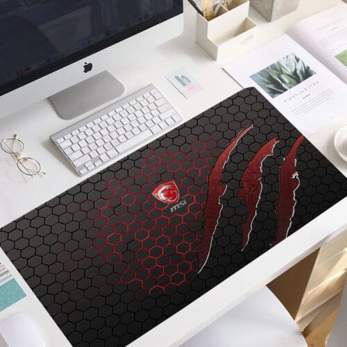 MSI Mouse Pad Large XXL Gamer Anti-slip Rubber Pad Gaming Mousepad to Keyboard Laptop Computer Speed Mice Mouse Desk mouse pad