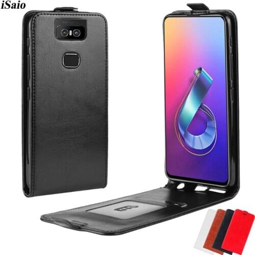 For Asus ZenFone 6 ZS630KL Flip Case Leather Cover for Asus ZS630KL 6.4 Mobile Phone Case Soft TPU Shell Magnetic with Card Slot