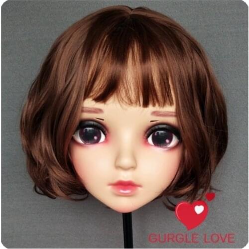 DM-WIG03) Resin Japan Anime Kigurumi Cosplay Mask Lolita Crossdressing BJD Masks' WIG 30cm
