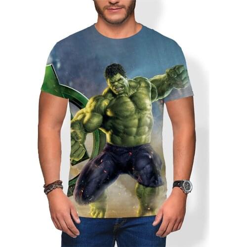 Hulk 3D Printed Mens T-shirt Summer Fashion Short Sleeve Children Clothing Streetwear Casual Man Oversized T Shirt