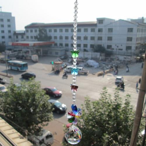 Garland Chakra Spectra 1 Rainbow Maker Suncatcher Glass Crystal Pendulum Lamp Prisms Pendants 30mm A M02267-1