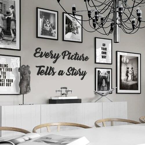 EVERY PİCTURE TELLS A STORY METAL WALL DECORATION BOARD DECOR STYLISH DESIGN MODERN LUXURY GOOD QUALITY