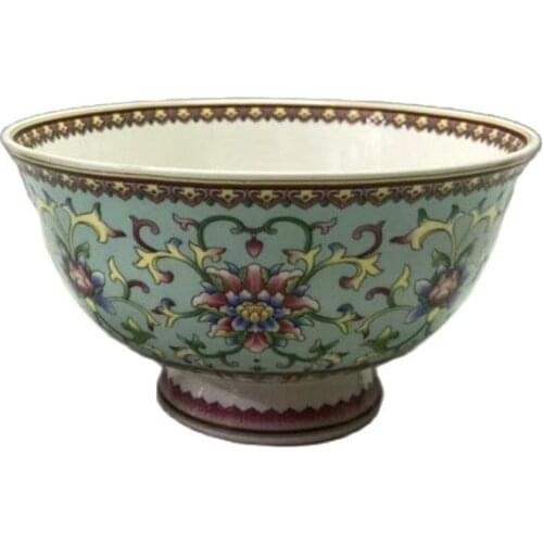 Chinese Old Porcelain Pastel Painting Flower Patterns Bowl