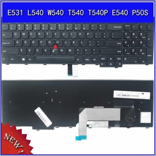 Laptop Keyboard For Lenovo IBM E531 L540 W540 T540 T540P E540 P50S Notebook Replace US Keyboard