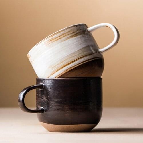 LUWU Ceramic Coffee Tea Cup Handmade Tea Cup 340ml