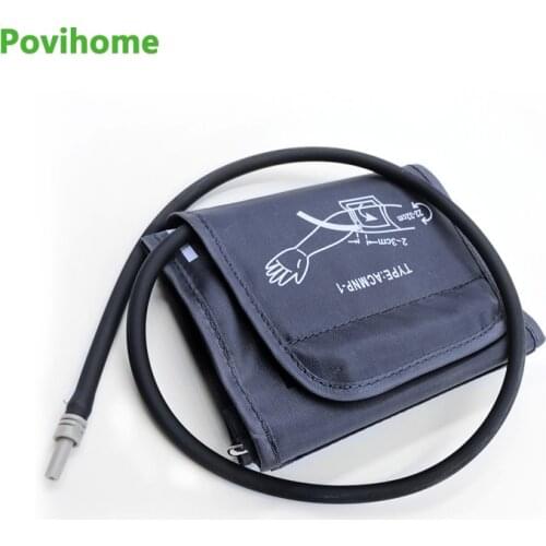 Blood Pressure Armlet Bag Silicone tubing Mearsuring Blood Pressure Medical Aneroid Sphygmomanometer Parts Nylon Cuff With PVC